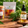 Liquid wellness supplement in amber bottle
